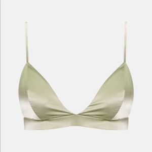 SER.O.YA | Sage Iris Silk Bralette Top | Revolve | Retrofete